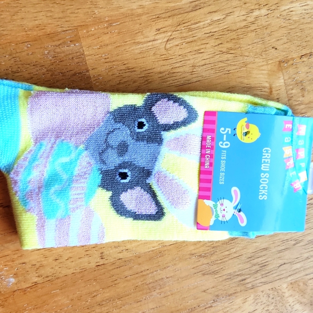 French bulldog Easter socks